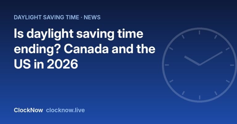Featured image: is daylight saving time ending